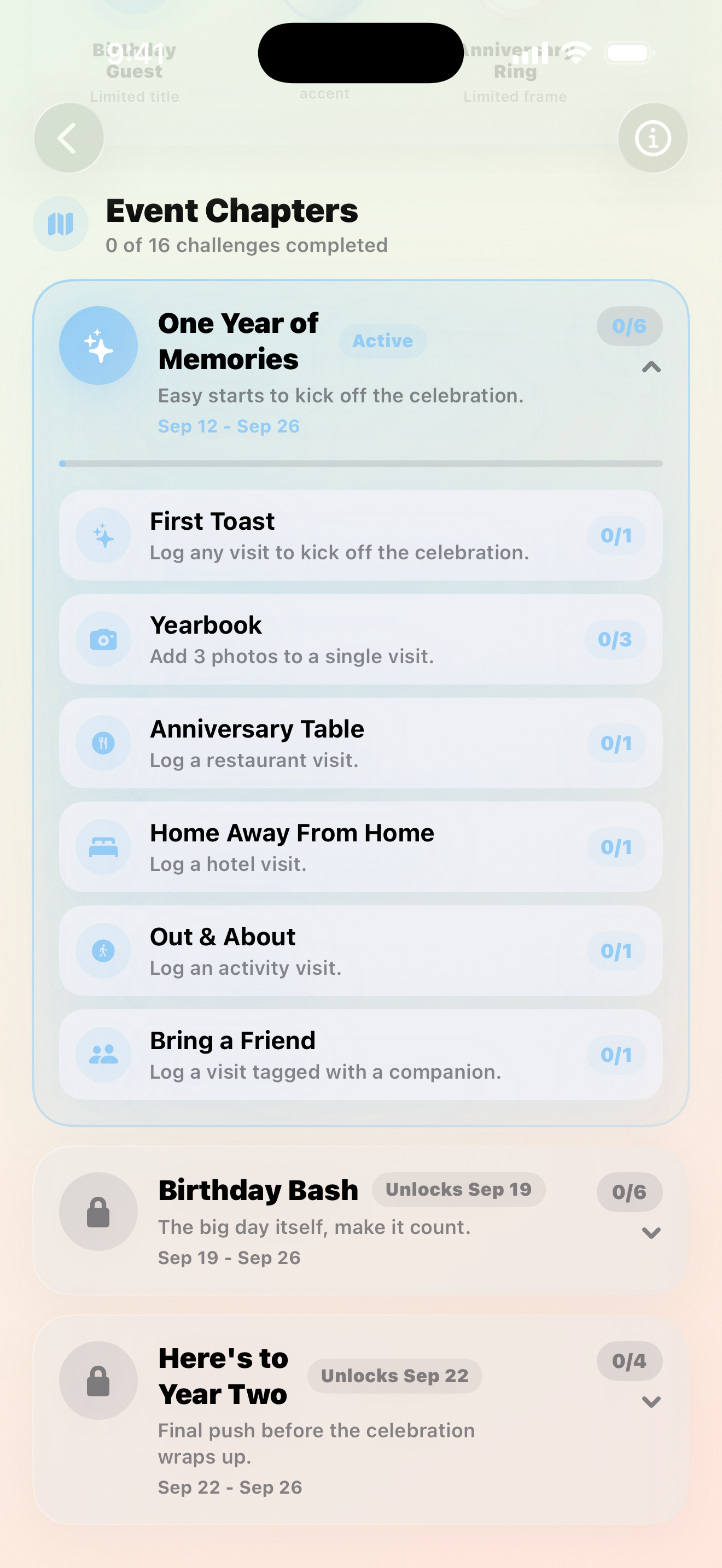 Event Chapters in the Maveon app