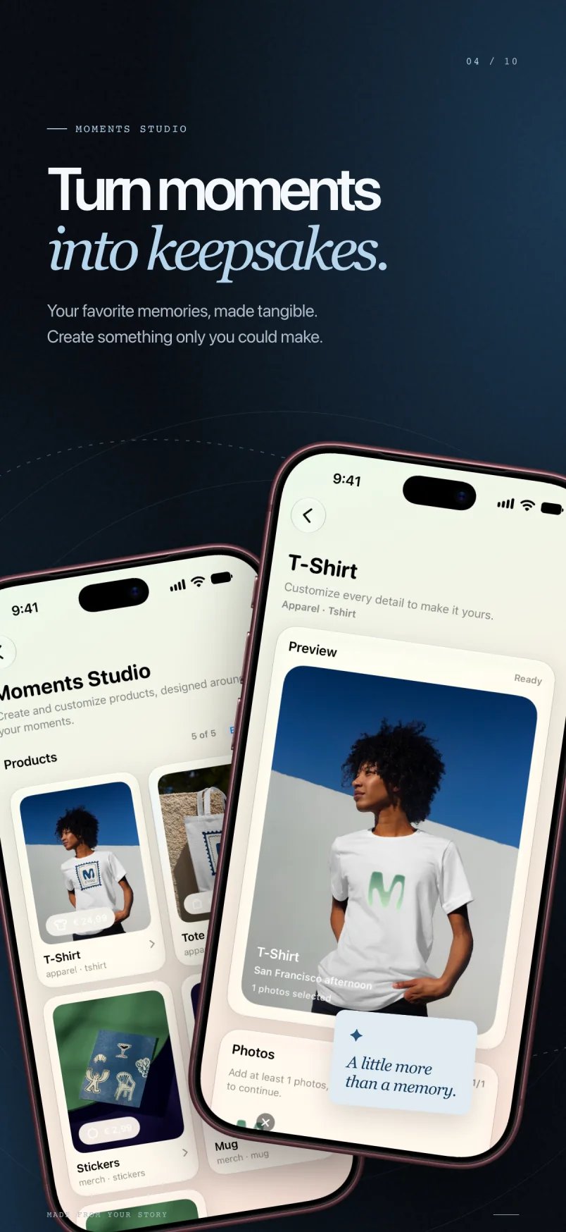 Maveon Moments Studio screen