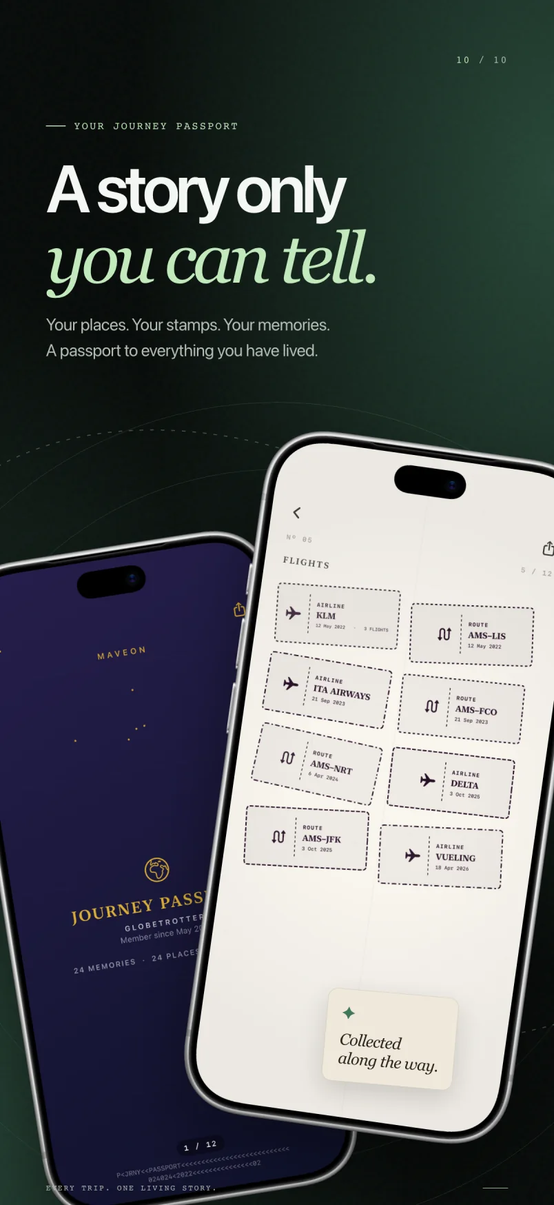 Maveon passport screen