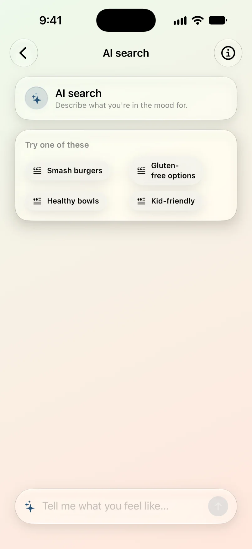 Maveon AI search for restaurants