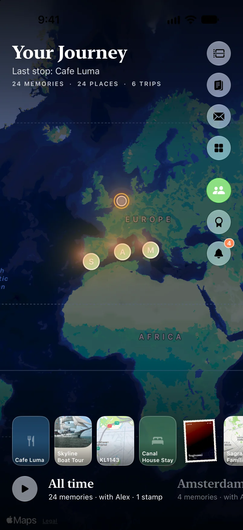 Journey heatmap in Maveon