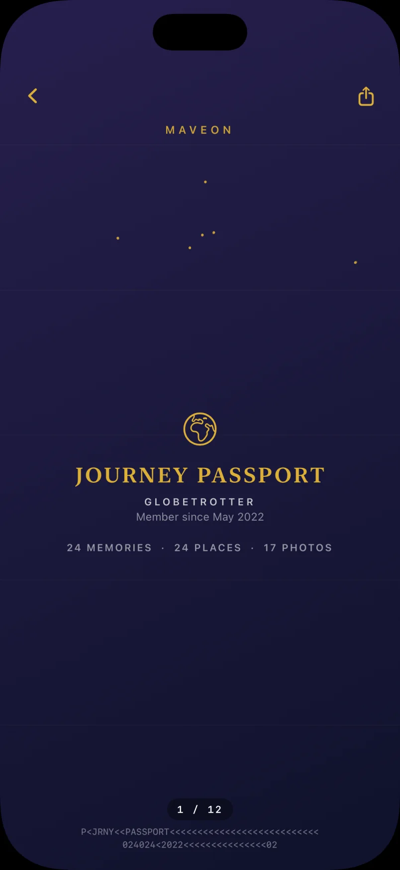 Passport screen preview