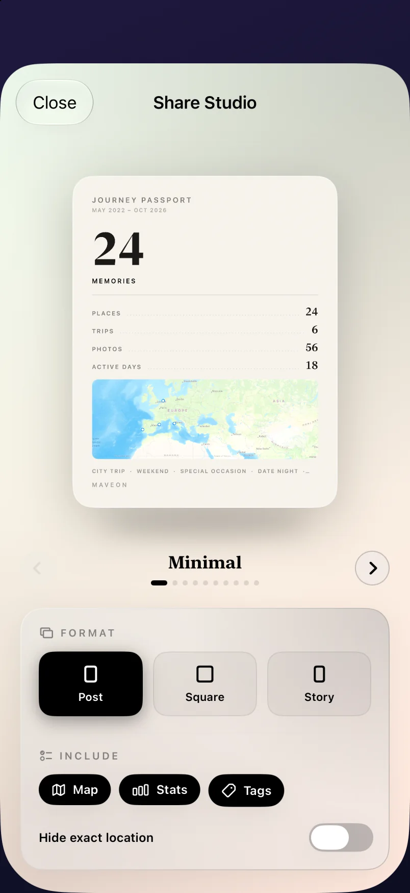 Share Studio screen preview