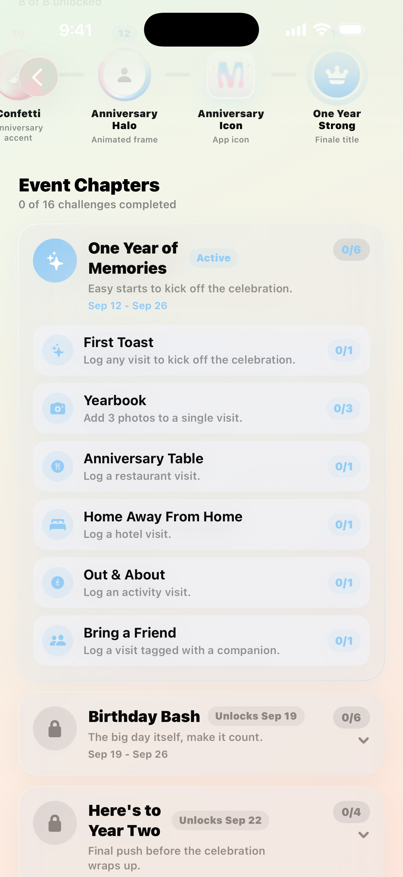 Event Chapters in the Maveon app