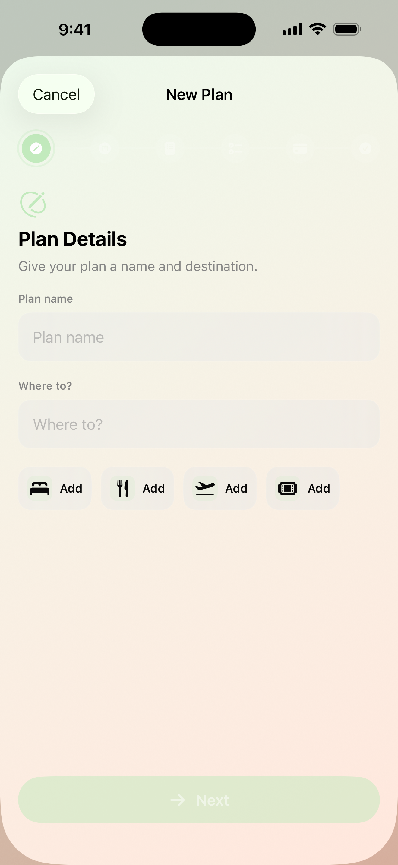 Maveon new plan creation